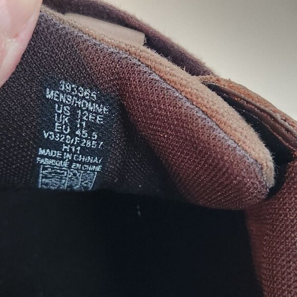 Land's End Hickory Brown Suede Casual Lace Up Shoes Size 12EE - Picture 8 of 8